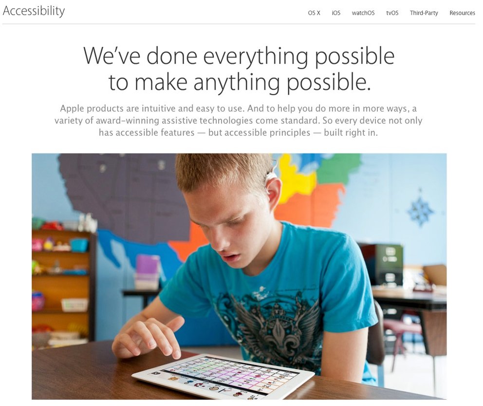 Apple möchte Barrierefreiheit-Produkte in eigenen Stores anbieten