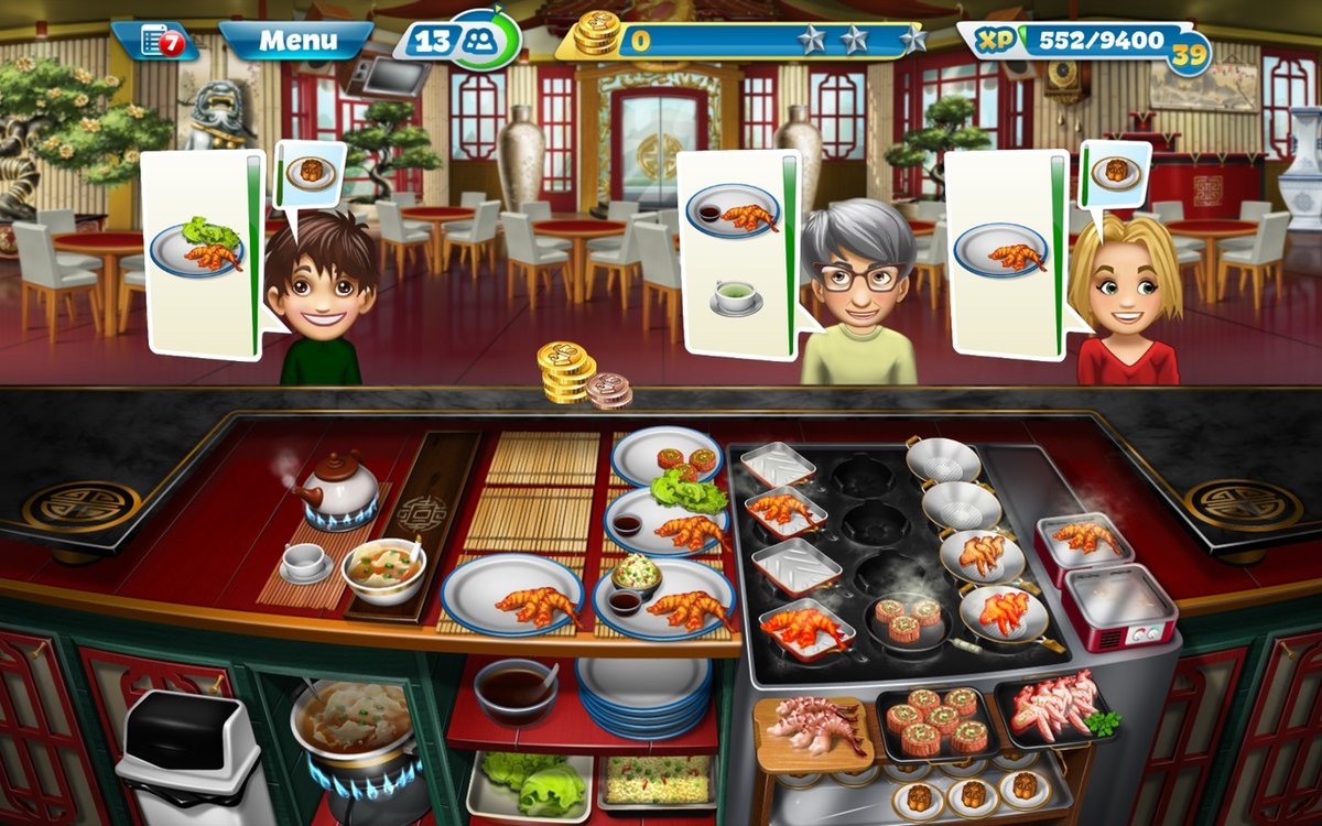 when do u open new restaurant in cooking fever