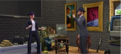 Die Verbrecher-Karriere in Die Sims 4 wird gut bezahlt
