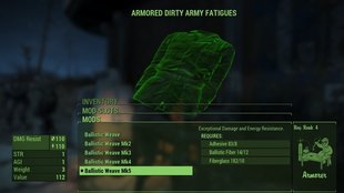 Fallout 4: Ballisitisches Gewebe - so erhaltet ihr die beste Mod