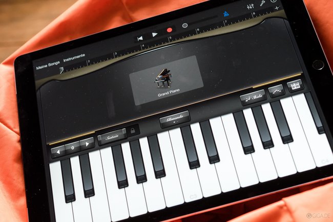 Garageband auf dem iPad Pro