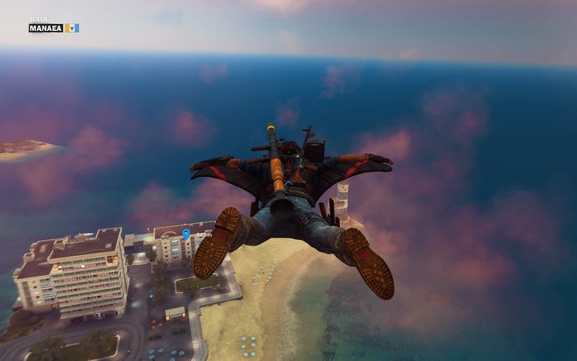 Mit einem Wingsuit-Flug könnt ihr die Welt von Just Cause 3 auf eine neue Weise entdecken
