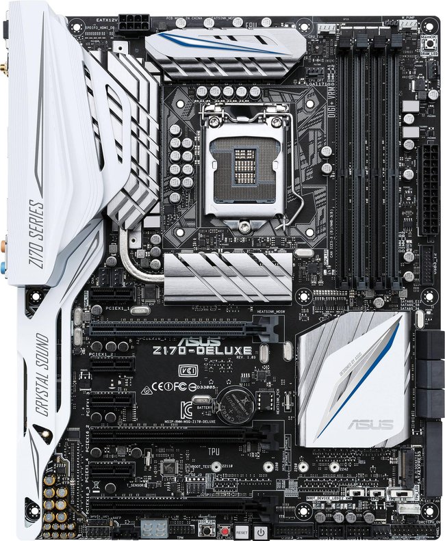 Mainboards sind sehr logisch und nahezu immer gleich aufgebaut. Bildquelle: Asus