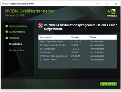 nvidia-installationsprogramm
