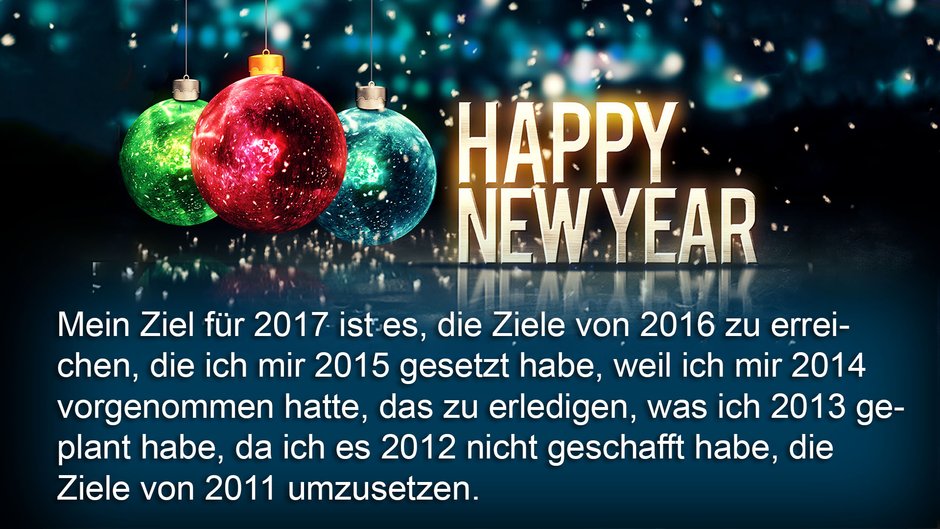 Lustige Neujahrswünsche 2014