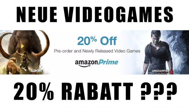 Amazon Prime: 20% Rabatt auf Games-Vorbestellungen und neue Spiele - im Ausland, bald auch bei uns?