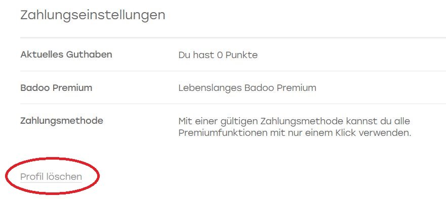 Badoo account löschen app