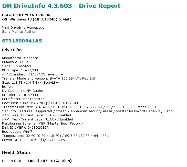 DriveInfo-Report