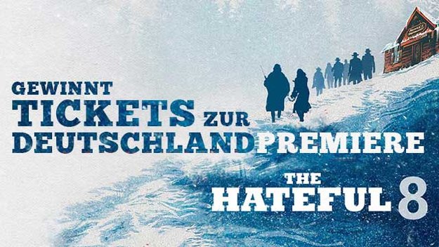 Gewinnt Tickets zur Deutschlandpremiere von The Hateful 8 in Berlin