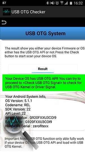 Mit dem USB OTG Checker könnt ihr überprüfen, ob euer Smartphone USB OTC unterstützt.
