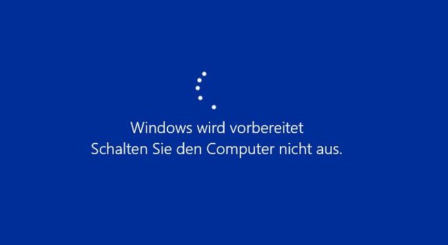 Windows 10 wird vorbereitet