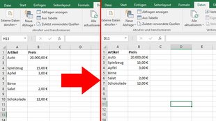 Excel: Leere Zeilen automatisch erfassen und löschen – so geht's