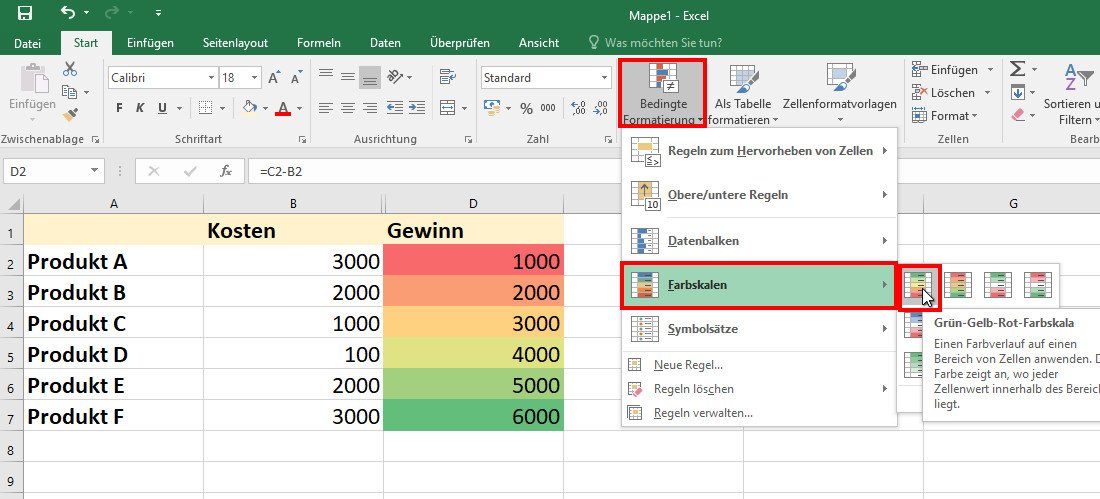 Excel Bedingte Formatierung übertragen Auf Andere Zellen Excel: Bedingte Formatierung auf Zellen anwenden – so geht's