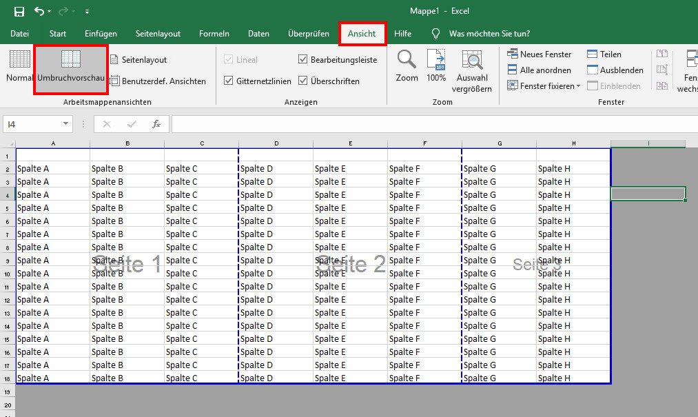 Excel Mehrere Druckbereiche Auf Einer Seite Drucken Excel: Druckbereich festlegen, anzeigen & anpassen – so geht's