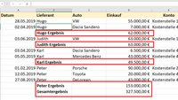 Excel: Tabellen gruppieren & gliedern – so geht's