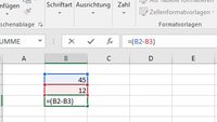 Excel: Zahlen spielend leicht Subtrahieren & Addieren