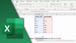 Excel-Zellen zählen mit „ANZAHL“ und „ZÄHLENWENN“