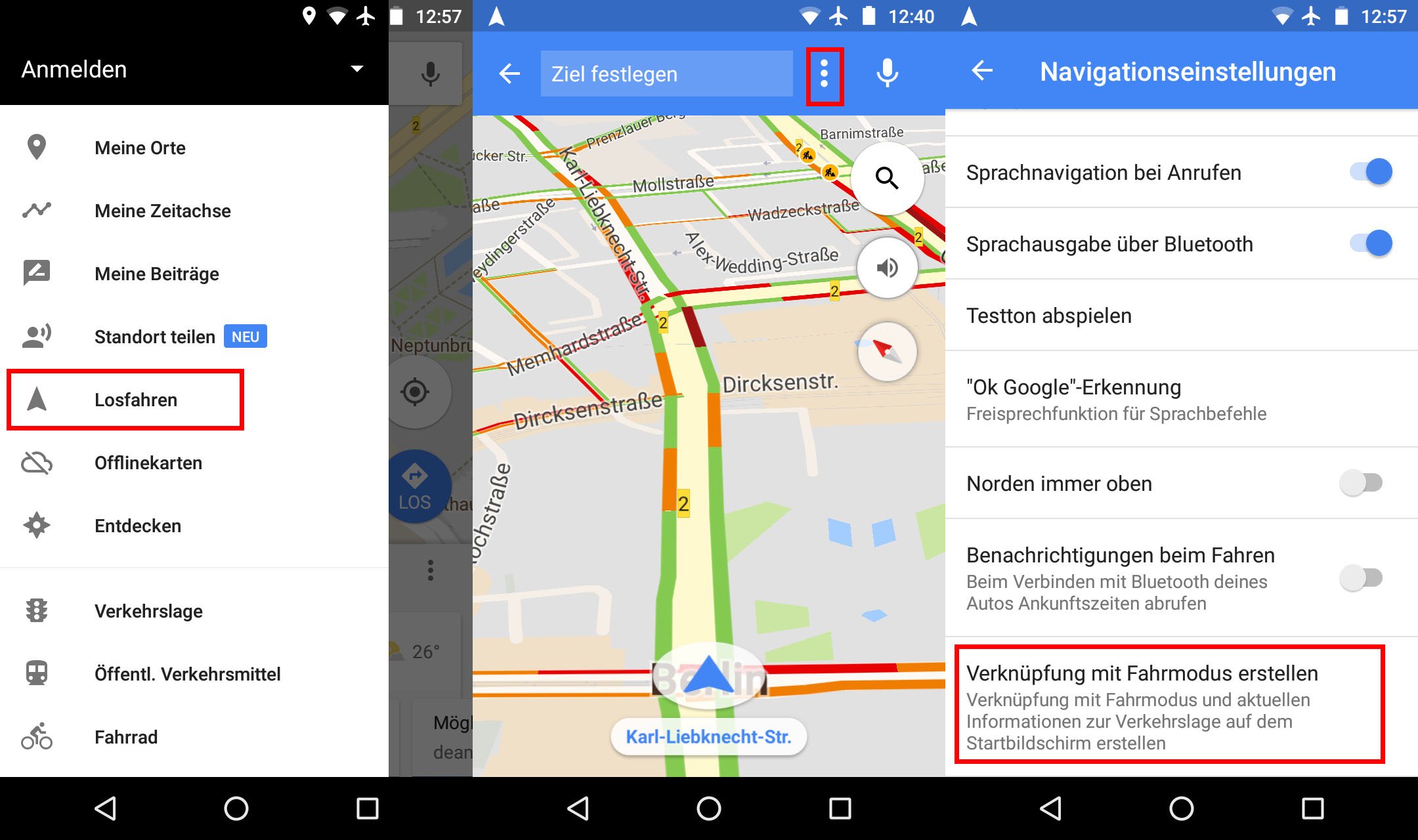 Google Maps Fahrmodus aktivieren & Strecke voraussagen lassen