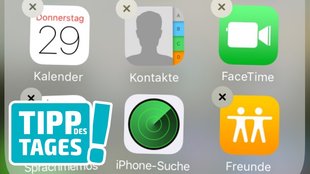 iOS-Apps löschen: Aktien, Karten, Mail, Apple Watch, Home, iTunes Store entfernen