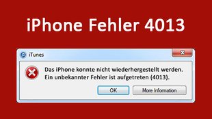 Lösung: iPhone Fehler 4013 – so behebt ihr das Problem