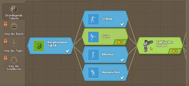 Um Talente im Talentbaum zu aktivieren, müsst ihr Kämpfe absolvieren