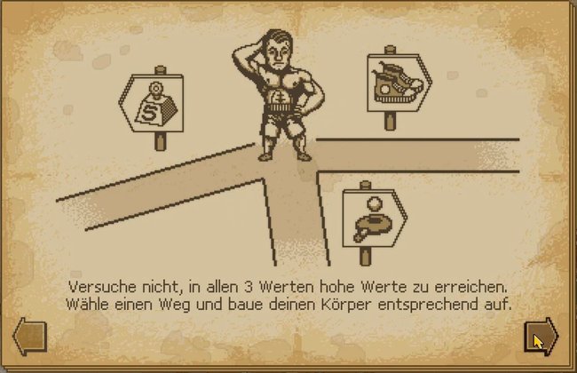 Wählt einen Weg in Punch Club - ihr könnt euch nicht auf alle drei Attribute konzentrieren