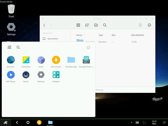 Remix OS: Android läuft auf einem PC.