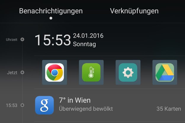 Shortcuts: Lieblings-Apps bequem in die Benachrichtigungsleiste holen