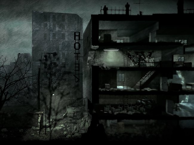 In This War Of Mine könnt ihr zu verschiedenen Orten reisen, wie auch dem Hotel