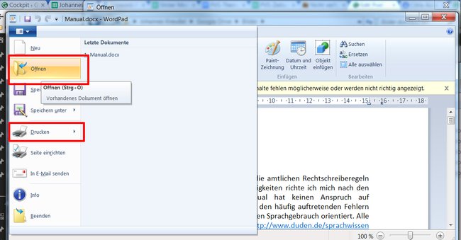 Um ein Dokument einfach nur kurz anzusehen, reicht das bei Windows mitgelieferte Wordpad vollkommen aus.