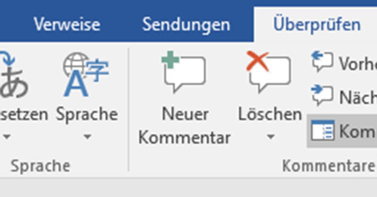 Word Kommentare Einfügen Ausblenden Und Löschen So Gehts - 