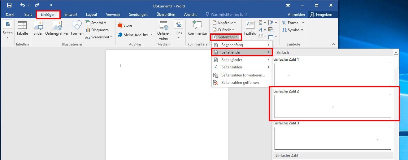 Word Seitenzahlen Ab Seite 2 Einfugen So Geht S