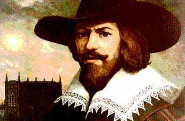 bild von guy fawkes dem echten vorbild der bekannten maske