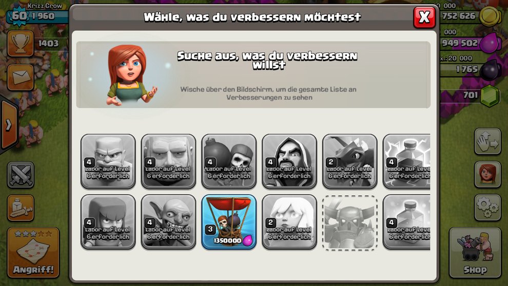 truppen kennen und permanent verbessern