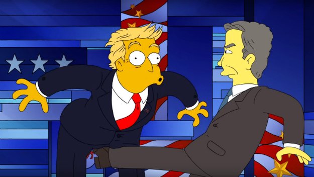 Wahlkampf in Springfield: Donald Trump bekommt bei den Simpsons einen vor den Latz
