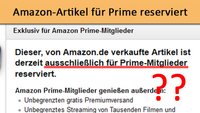 Amazon: Artikel ist für Prime-Mitglieder reserviert – Trotzdem ohne Prime bestellen (Anleitung)