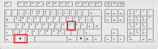 Mit der Windows- und der L-Taste sperrt ihr den Bildschirm. (Bildquelle: GIGA)