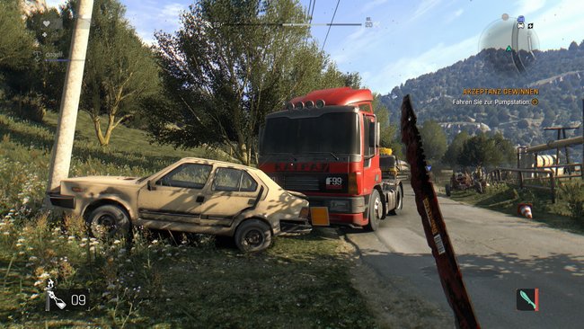 Schaut euch bei Autps und Tankstellen nach Benzin für euren Buggy um