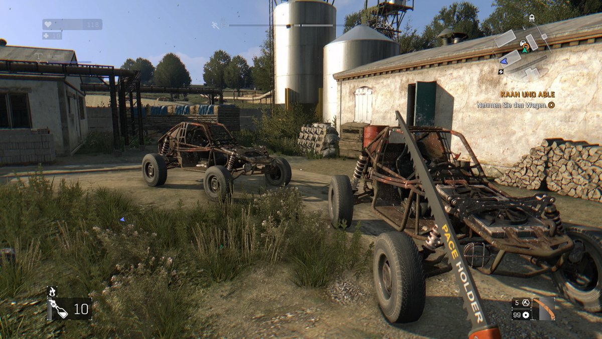 dying light the following buggy equipment