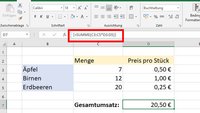 Excel: Matrixformel erstellen & nutzen – so geht's