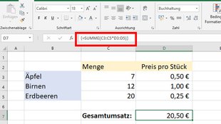 Excel: Matrixformel erstellen & nutzen – so geht's