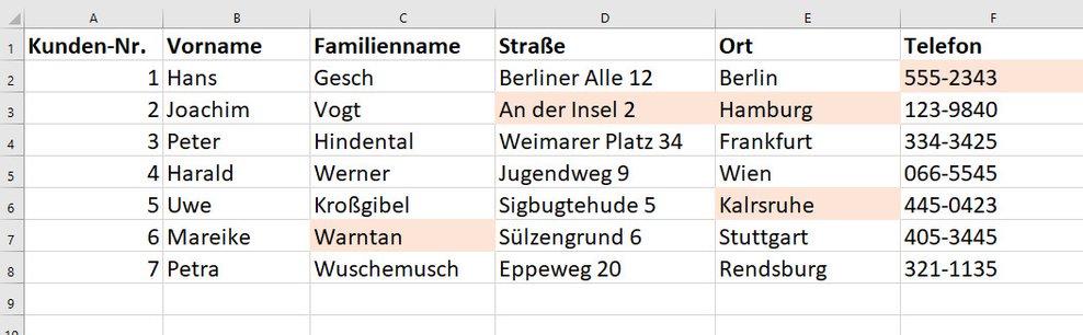 Excel: Tabellen vergleichen & Unterschiede hervorheben – so geht's
