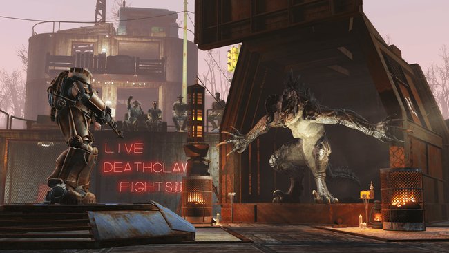 Mit dem DLC "Wasteland-Workshop" könnt ihr Todeskrallen fangen und sie in Arenakämpfen aufeinander oder gegen andere Spezies loslassen.