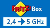 Fritzbox von 2,4- auf 5-GHz-Frequenzband umstellen