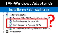 TAP-Windows Adapter v9 – Was ist das? Wie Treiber installieren / deinstallieren?