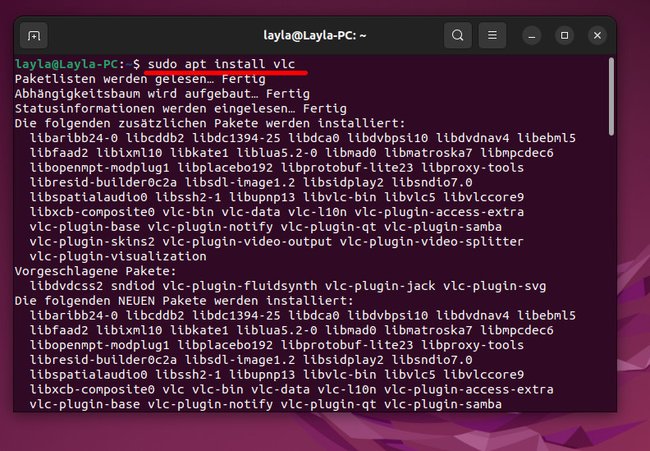 So installiert ihr ein Programm per Terminal in Ubuntu. (Bildquelle: GIGA)