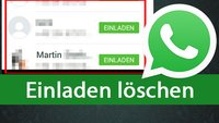 WhatsApp: Einladen löschen und Button entfernen – so gehts