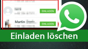 WhatsApp: Einladen löschen und Button entfernen – so gehts