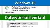 Windows 10: Dateiversionsverlauf aktivieren und nutzen – so geht's