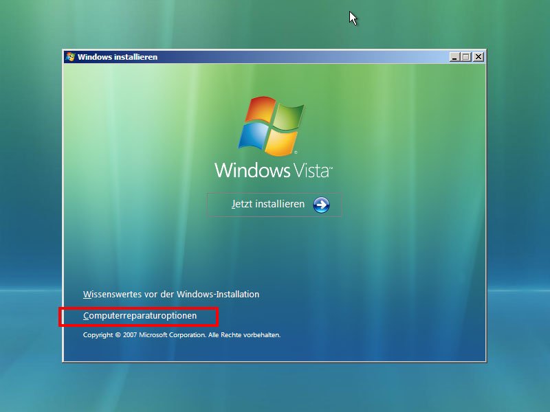 Windows Vista Von Der Cd Starten